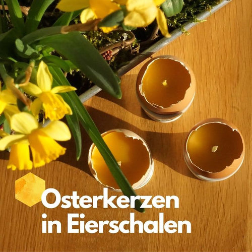 Osterkerzen in Eierschalen selber machen