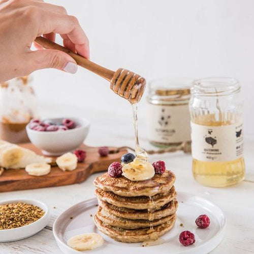 Dinkelpfannkuchen mit BIO Akazienhonig 