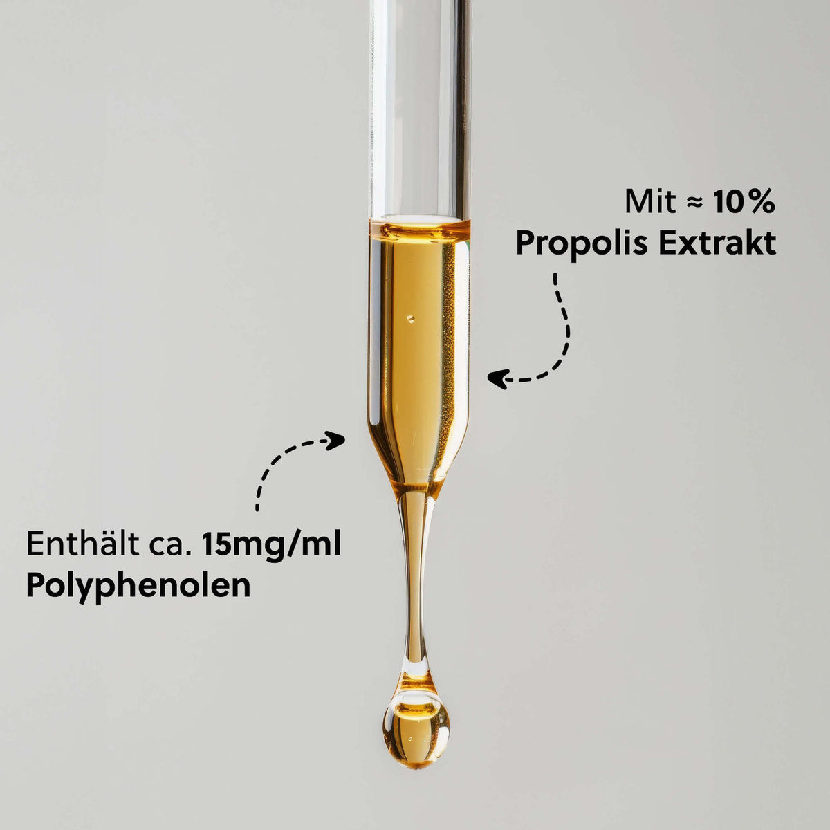 Ohne chemische Zusatzstoffe=>Unsere Tinktur besteht aus Wasser, pflanzlichem Glycerin und Propolis. Ganz ohne chemische Zusatzstoffe. 