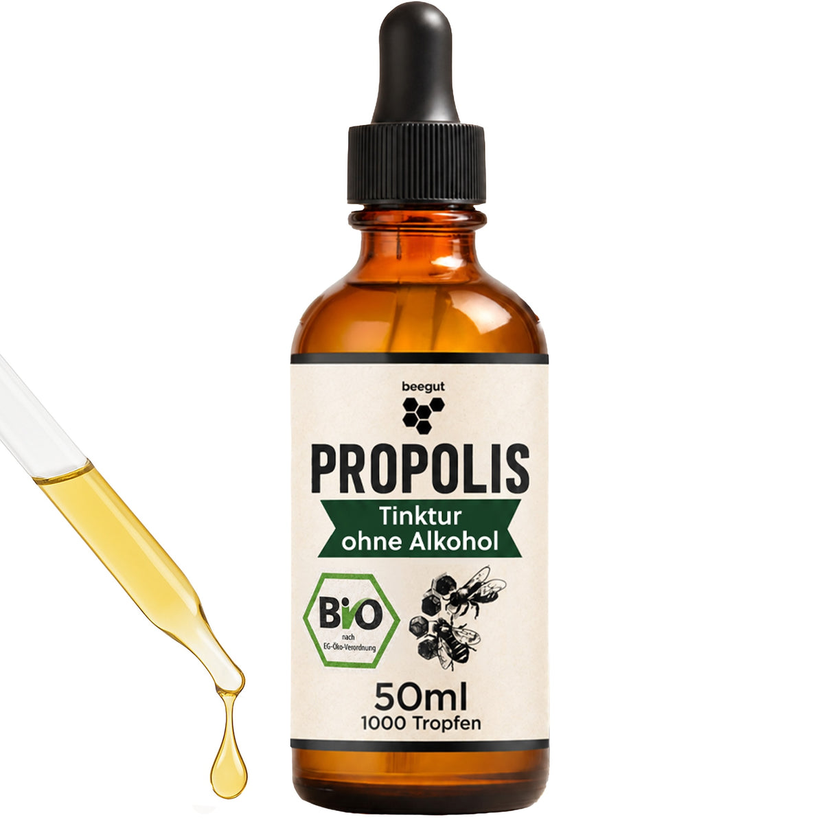 Ohne Alkohol & wasserlöslich=>Unsere Propolis Tropfen lösen sich ganz einfach im Wasser auf und eignen sich zur inneren Einnahme. Geeignet auch für Kinder und all jene, die auf Alkohol in ihren Produkten verzichten wollen.